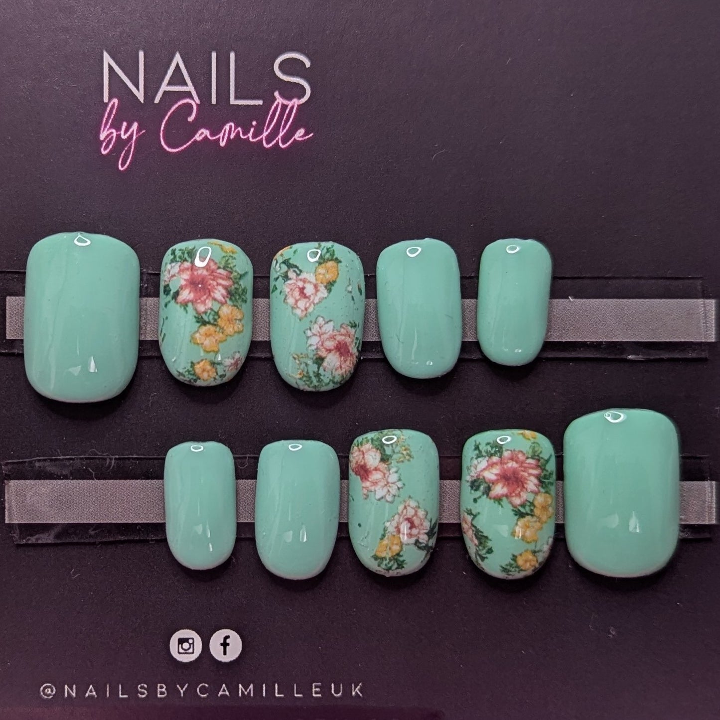 English Rose - Set of 10 Press-On Nails